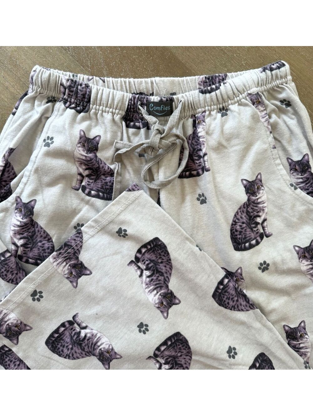 Comfies Cat Print Pajama Pant Size Small Cozy Lounge Sleepwear Cat Lover Gift